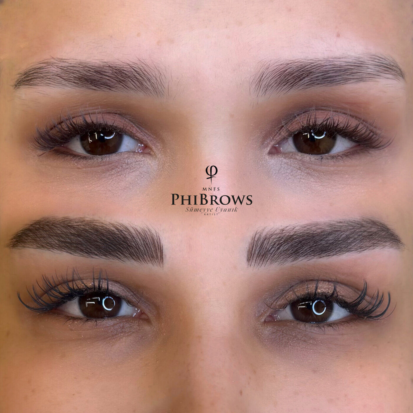PhiBrows microblading kaş sonucu